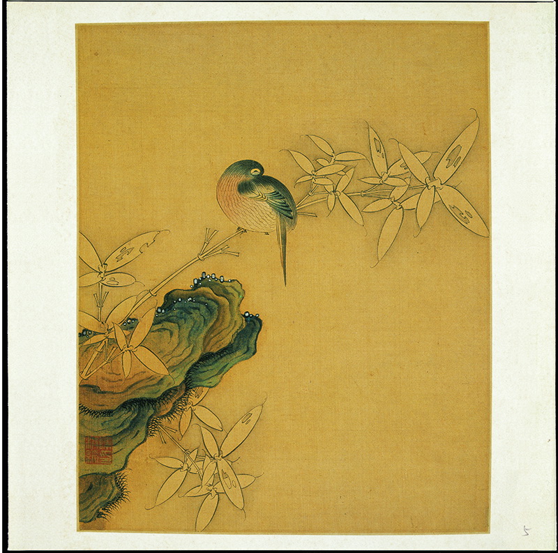 B3004029《花鸟精品册之五》明代画家陈洪绶高清作品 明代-第1张