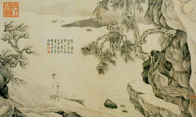 B3065009《山水人物图之九》明代画家唐寅（唐伯虎）高清作品 明代-第1张