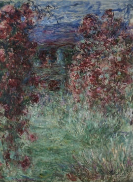 a002268《玫瑰花丛》法国画家克劳德·莫奈高清作品